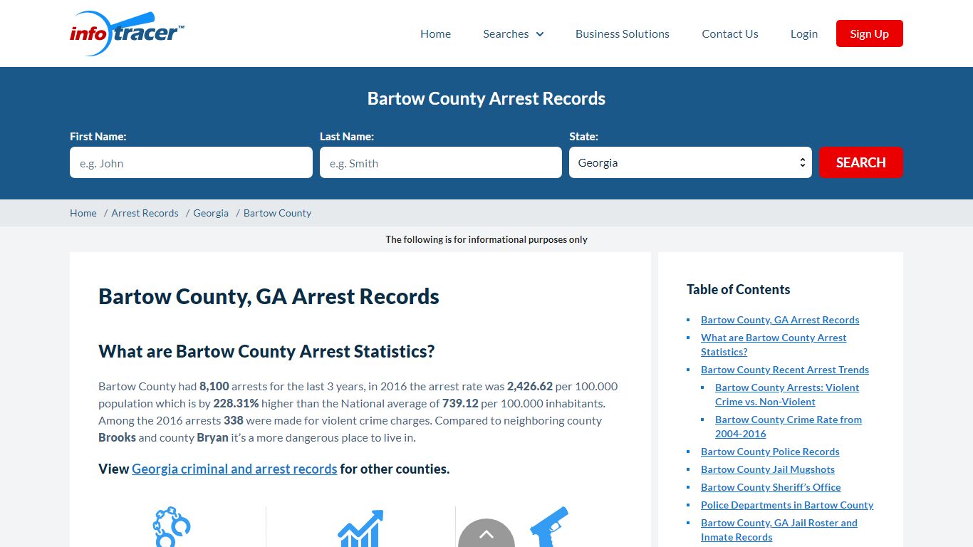 Bartow County, GA Arrests, Mugshots & Jail Records - InfoTracer